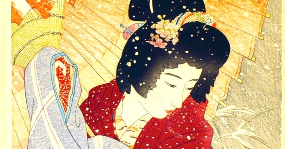 今日の一枚)伊東深水:吹雪|artoday - chiaki 今日の一枚)伊東深水:吹雪|artoday - chiaki