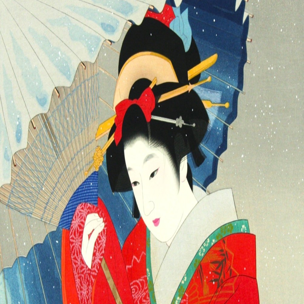 今日の一枚）伊東深水：春雪｜artoday - chiaki