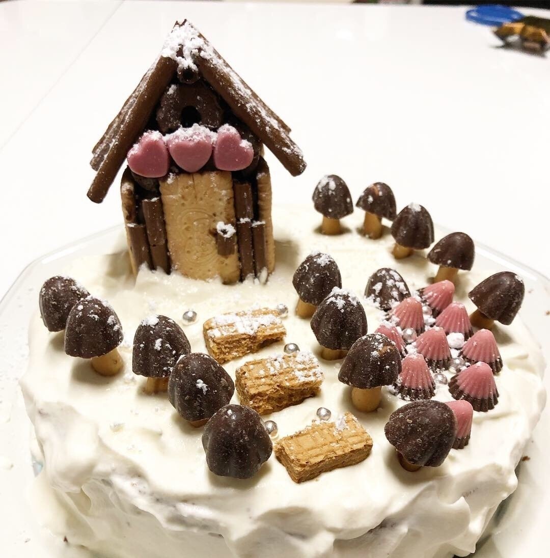 思いつき製作 きのこの森ケーキ あみけろっくす Note 思いつき製作 きのこの森ケーキ あみけろっくす Note