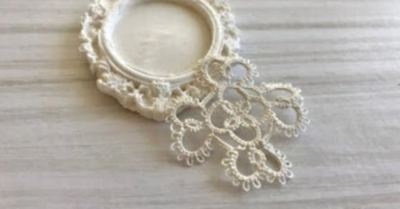 《pattern》 No. 18 Chain Back-Stitching｜nanairo_tatting