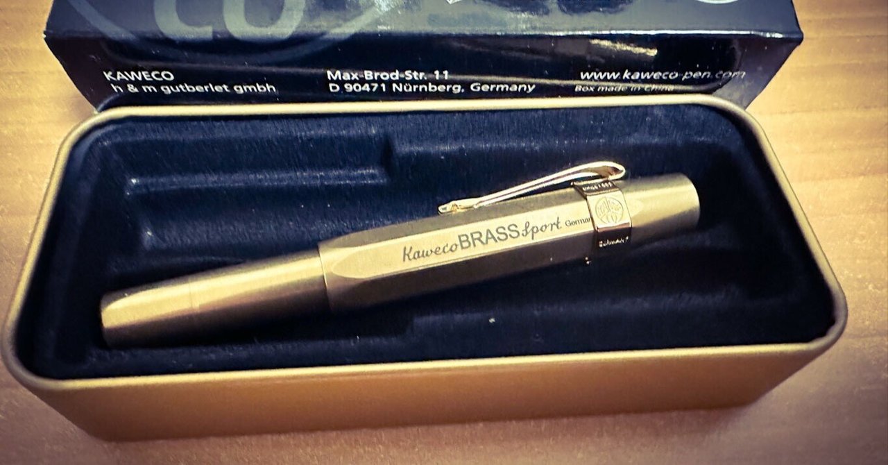 カヴェコのブラススポーツ万年筆を買った｜nil