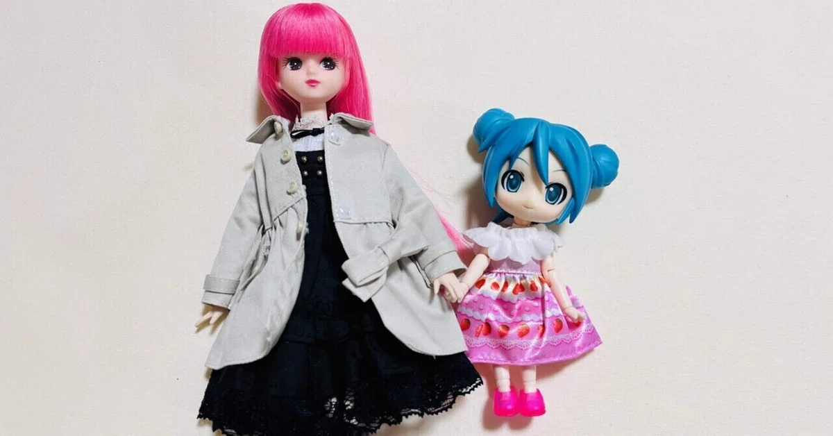 ねんどろいどどーるをプチプラドールボディでリカちゃんサイズに改造 