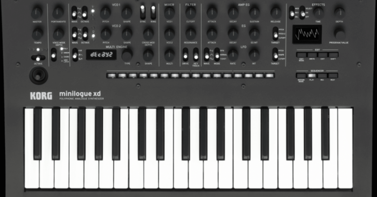 シンセサイザーの音の個性 / korg minilogue xd saw｜komiya hairu