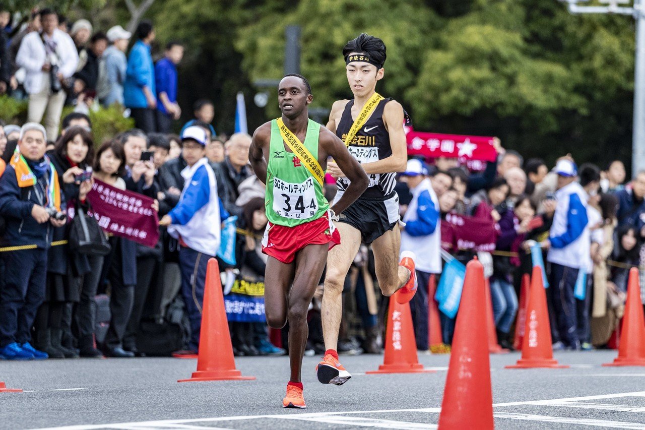 学法石川 陸上競技部 ユニホーム 学法石川・男子、4区10位から追い上げ8位入賞「仲間っていい