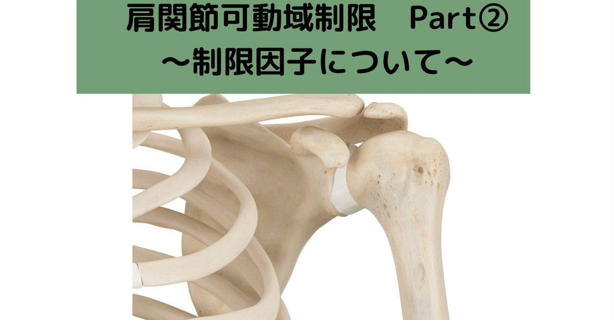 肩関節可動域制限と制限因子について Part②｜脳外ブログ 臨床BATON