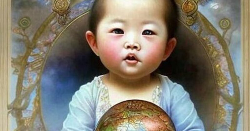 【Memeplex】俳画川柳画：美しい世界を見よや赤子の目