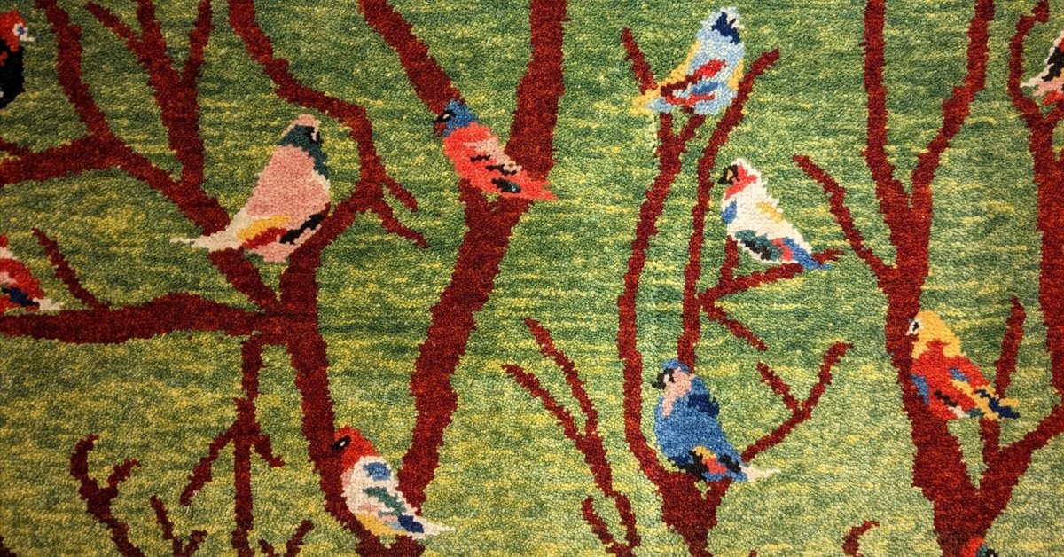 生命の樹−未来を照らすお守りの絨毯−①｜三方舎書斎gallery