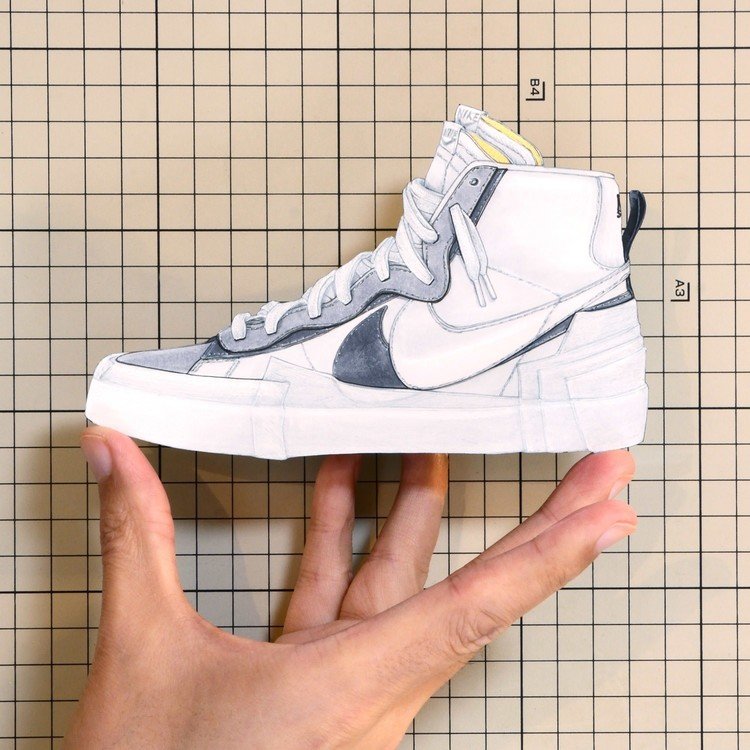 Shoes：01214 “sacai x Nike” BLAZER MID Sneaker（FW2019）