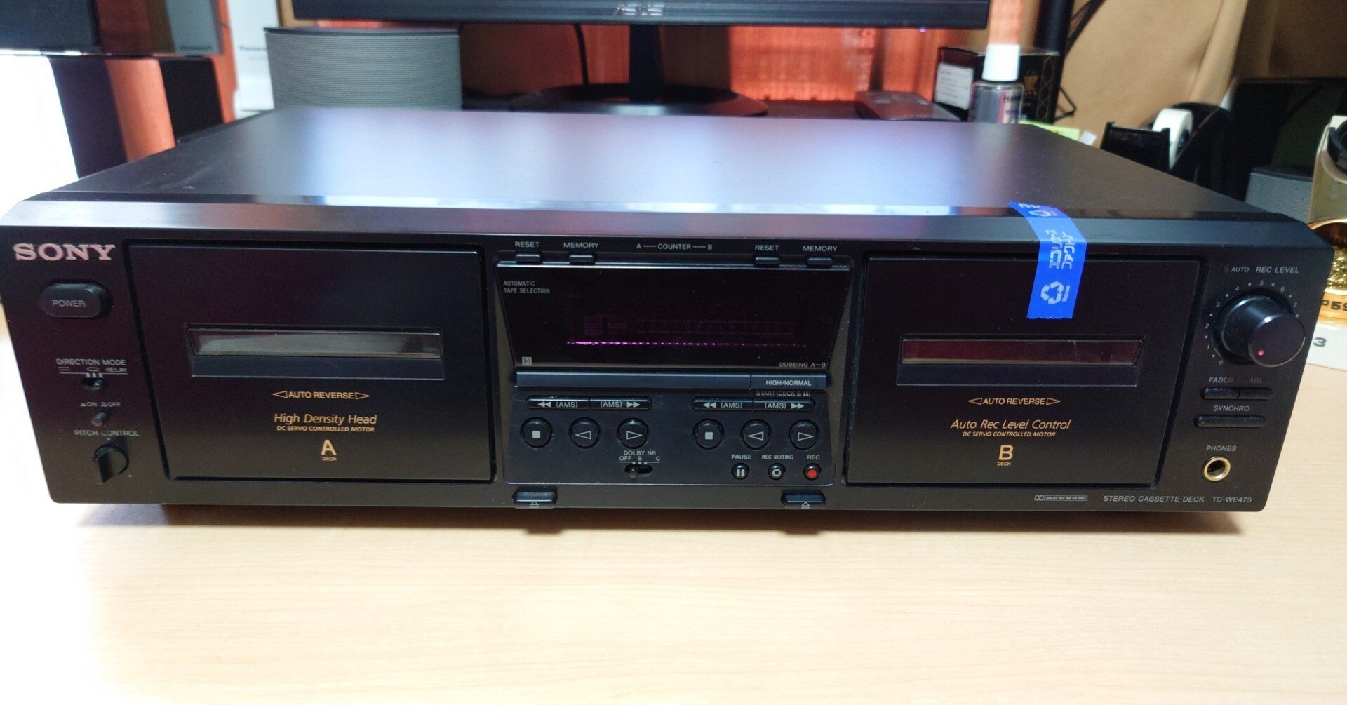SONY ステレオカセットデッキ　TC-WE675 修理品 SONY ステレオカセットデッキ TC-WE675 修理品