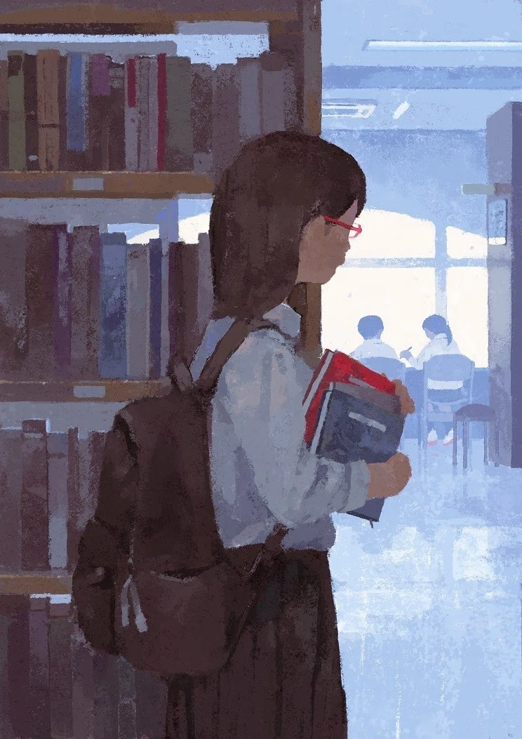 絵ができるまで① 「放課後」｜しらこ