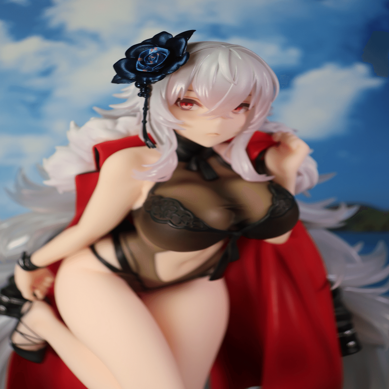フィギュア撮影 アズールレーン グラーフ・ツェッペリン 砂浜のウルズ