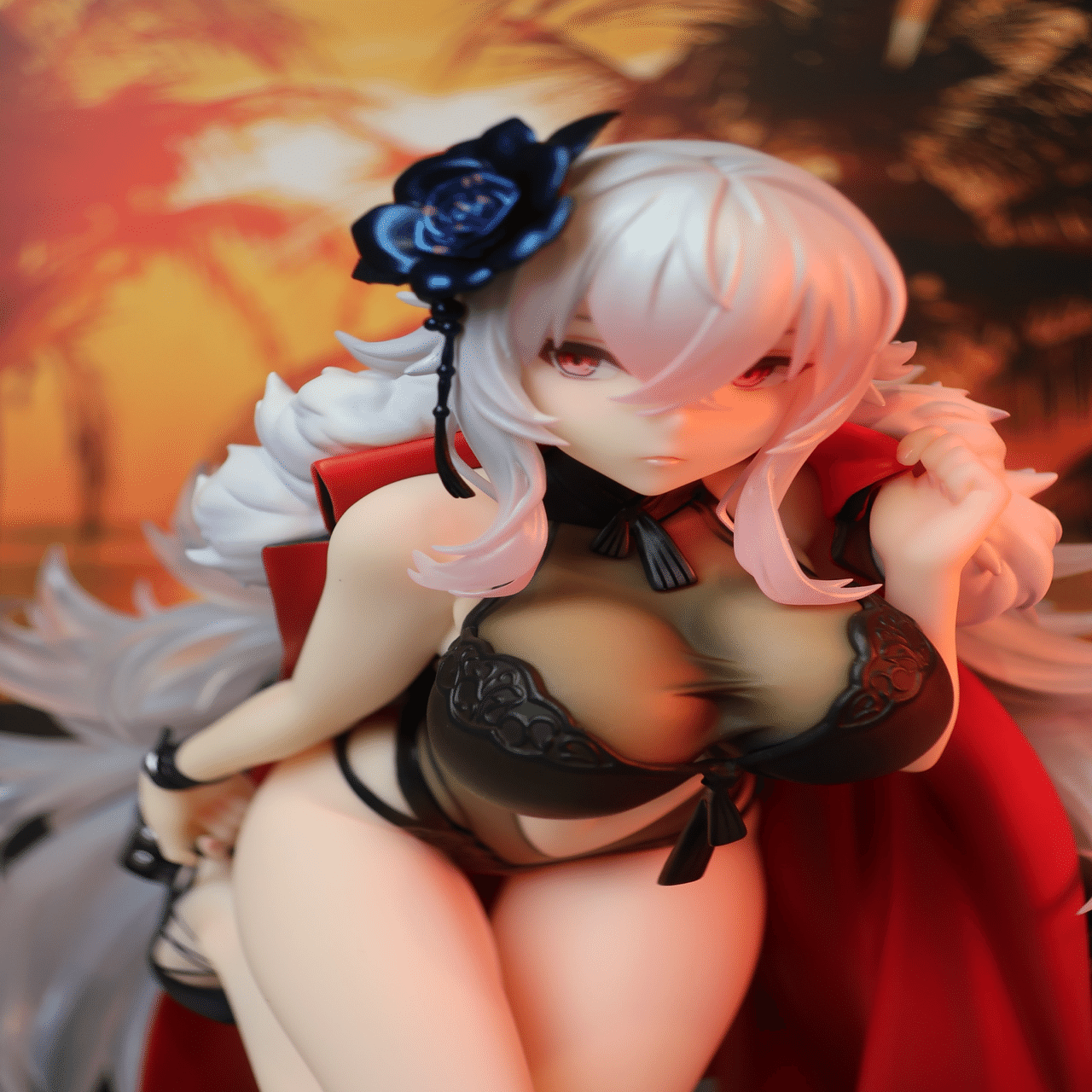 フィギュア撮影 アズールレーン グラーフ・ツェッペリン 砂浜のウルズ