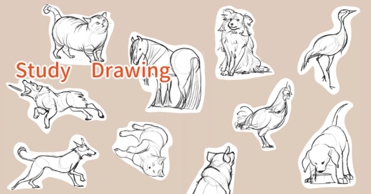 ジェスチャードローイングのすすめ vol.3「動物を描こう！」｜ふるり