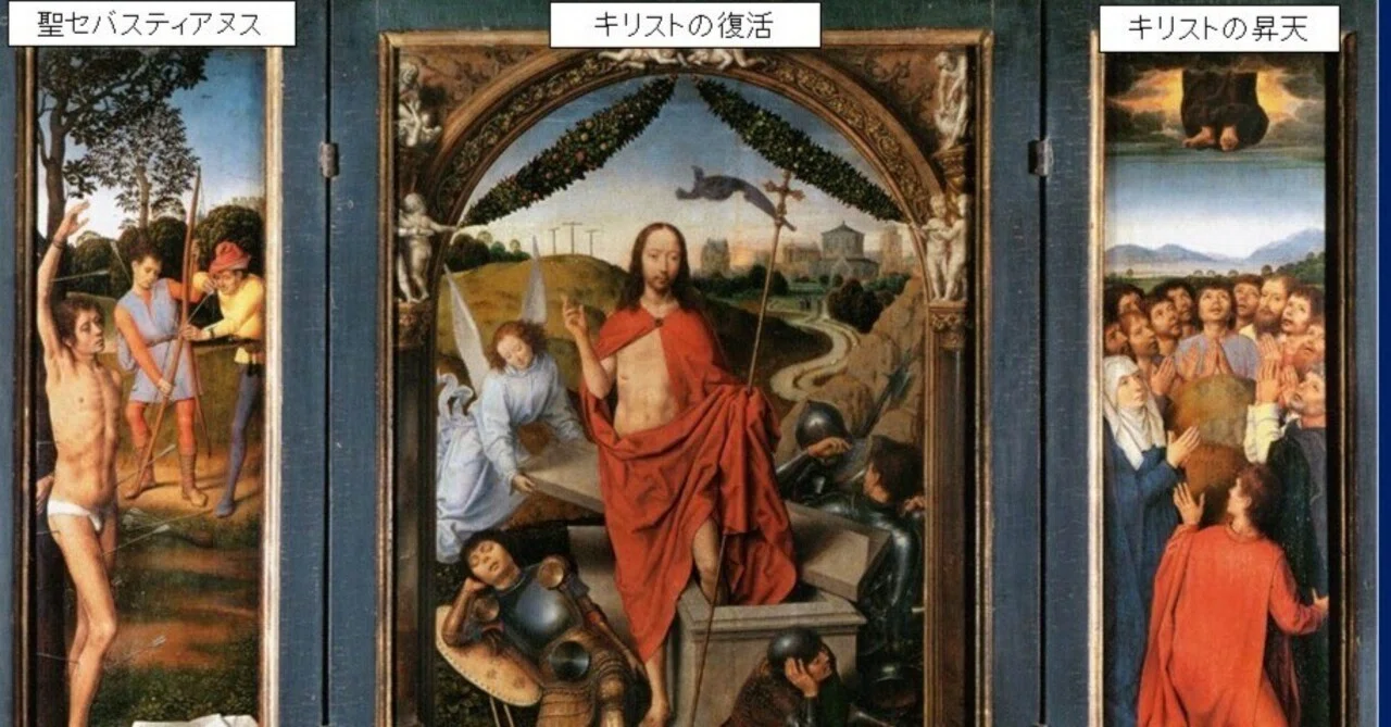 キリストの復活の三連祭壇画」ハンス・メムリンク【ルーヴル美術館の