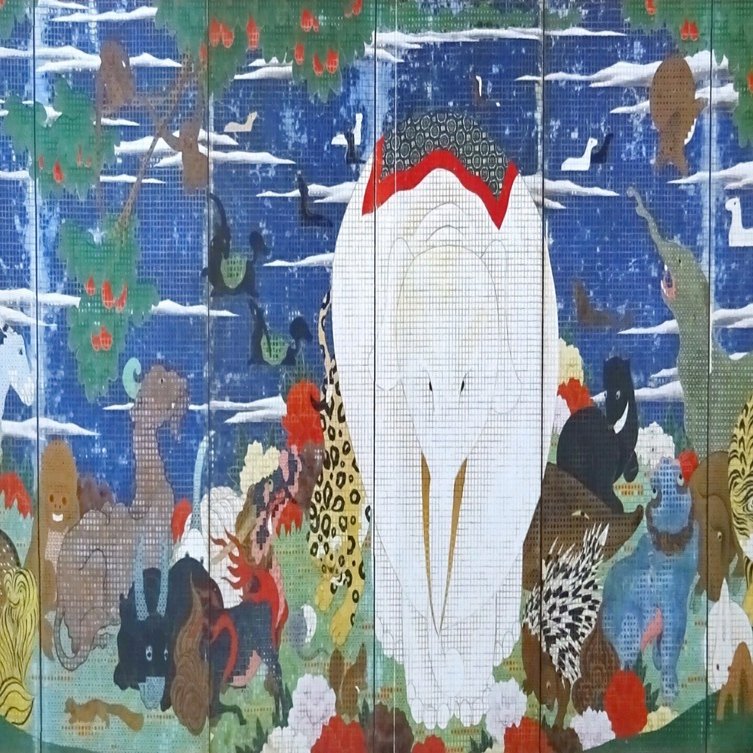 ポップさに包まれた狂気】若冲のモザイク屏風（升目描き）を語ろう