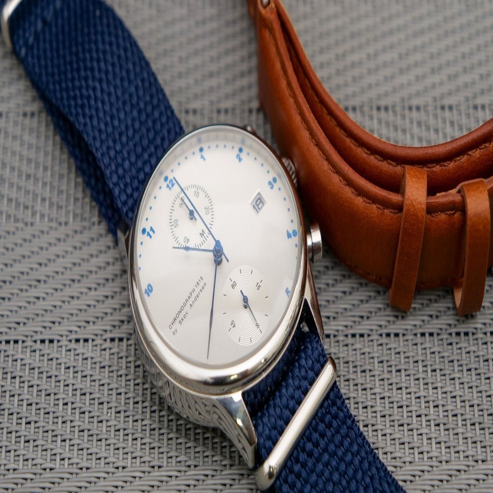 レビュー品】【腕時計】About Vintage 1815 Chronograph,Steel/White