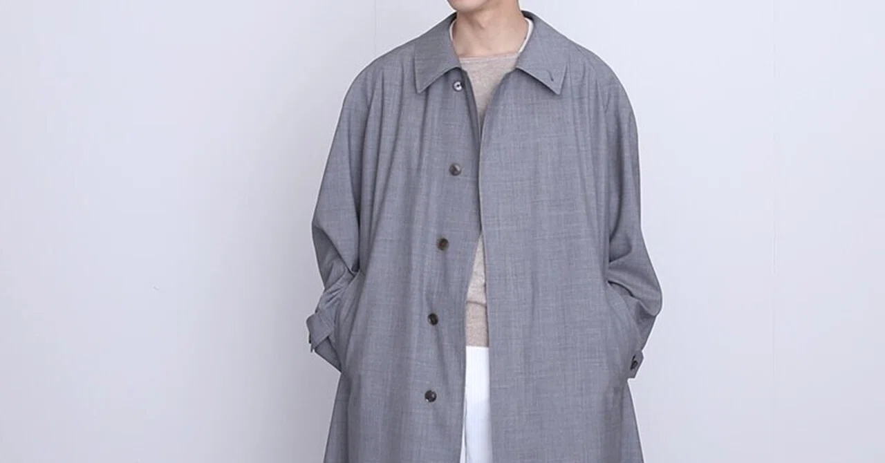 AURALEE COTTONSILKGABARDINEステンカラーコート AURALEE COTTONSILKGABARDINEステンカラーコート