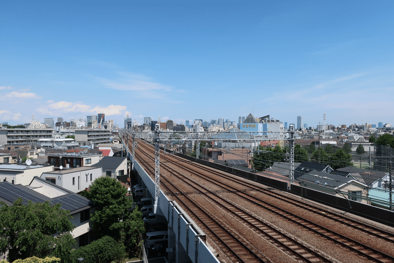 阿佐谷地域区民センター屋上（阿佐谷けやき公園）の眺望