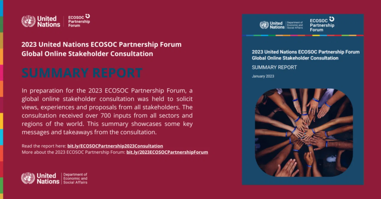 Report on Participation in the ECOSOC Partnership Forum Hosted by the ...