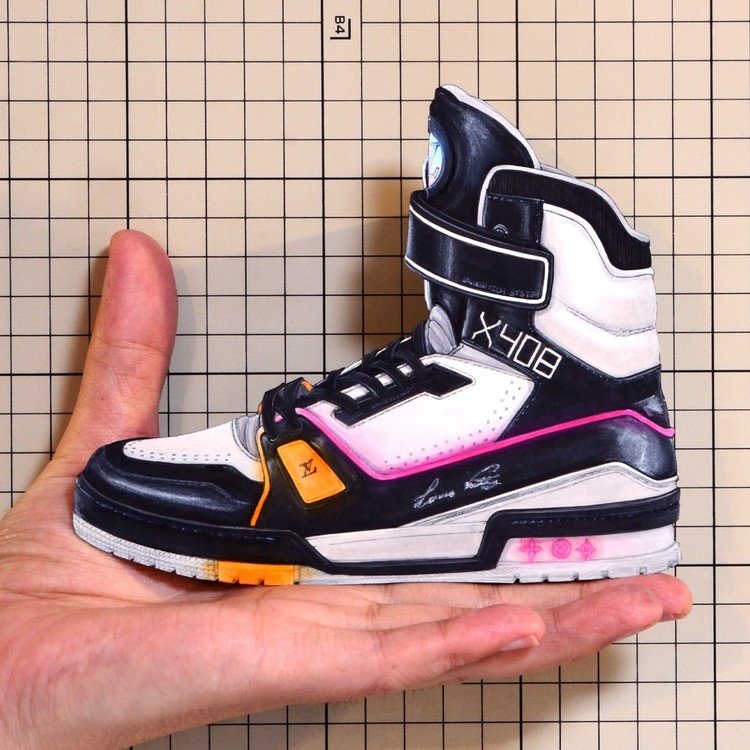 Shoes：01217 “LOUIS VUITTON” LV Trainer Sneaker Boot（FW2019）