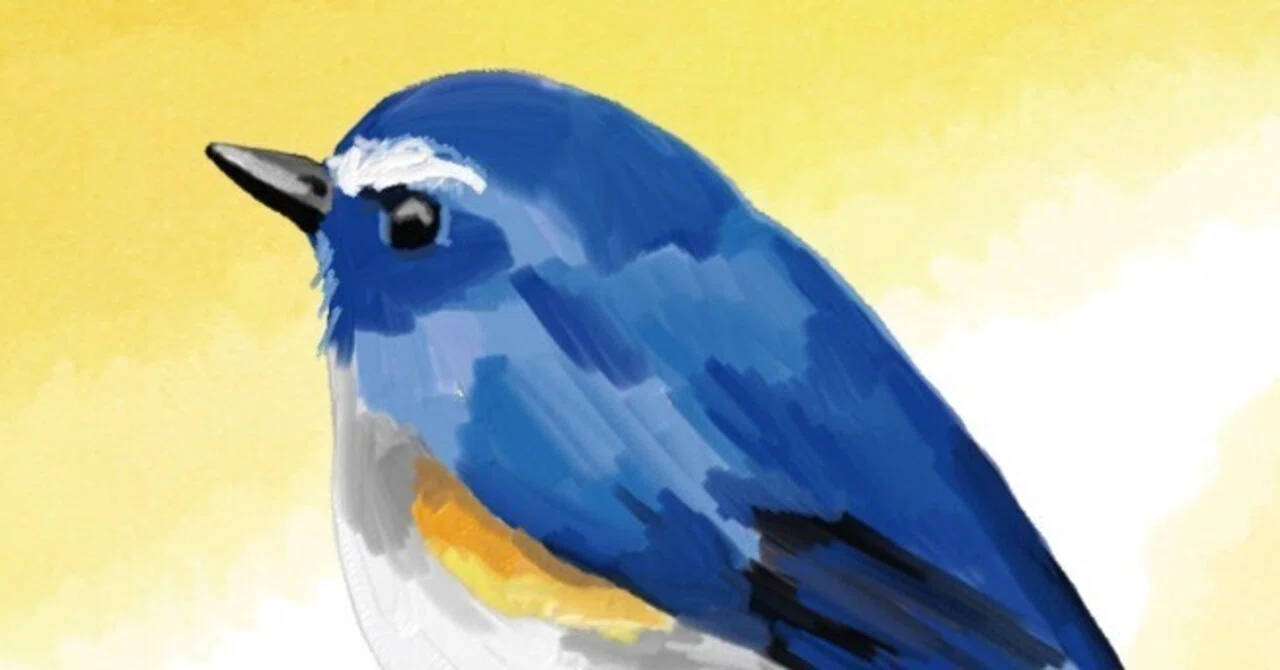 グイグイと言えばこの青い鳥も｜ルリビタキ｜くますけ｜自然ガイド