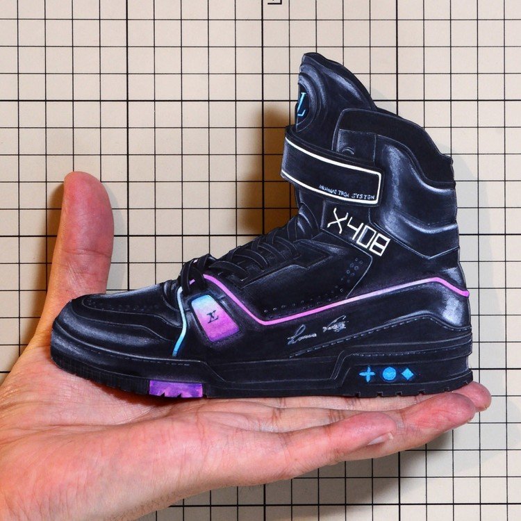 Shoes：01218 “LOUIS VUITTON” LV Trainer Sneaker Boot（FW2019）