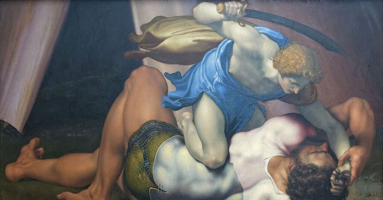 ダヴィデとゴリアテの戦い」ダニエレ・ダ・ヴォルテッラ【ルーヴル