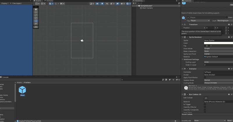 Unity 2D Roguelike 公式チュートリアル Tile Prefab編を使った学習（3/14）｜Yale（イエール）