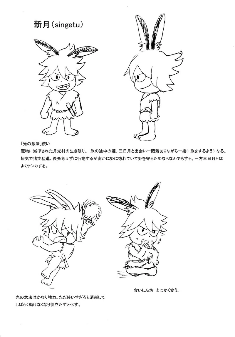 ポートフォリオ用キャラ達 その1 獅子神タロー Note