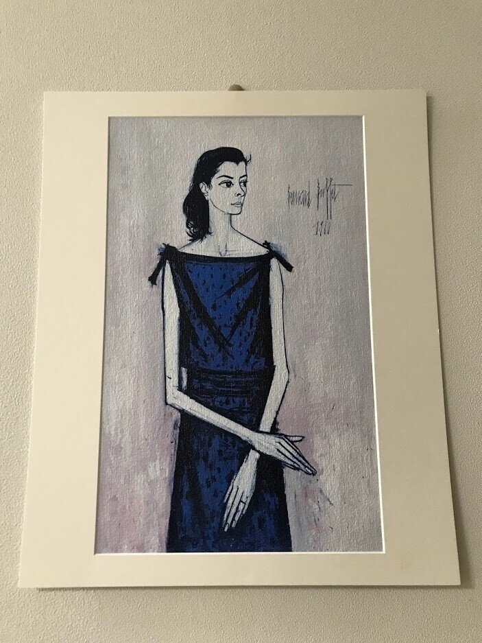 油絵 アナベル 昨日に引き続き、ビュフェのアナベルさん。これは、岡山の大原美術館に