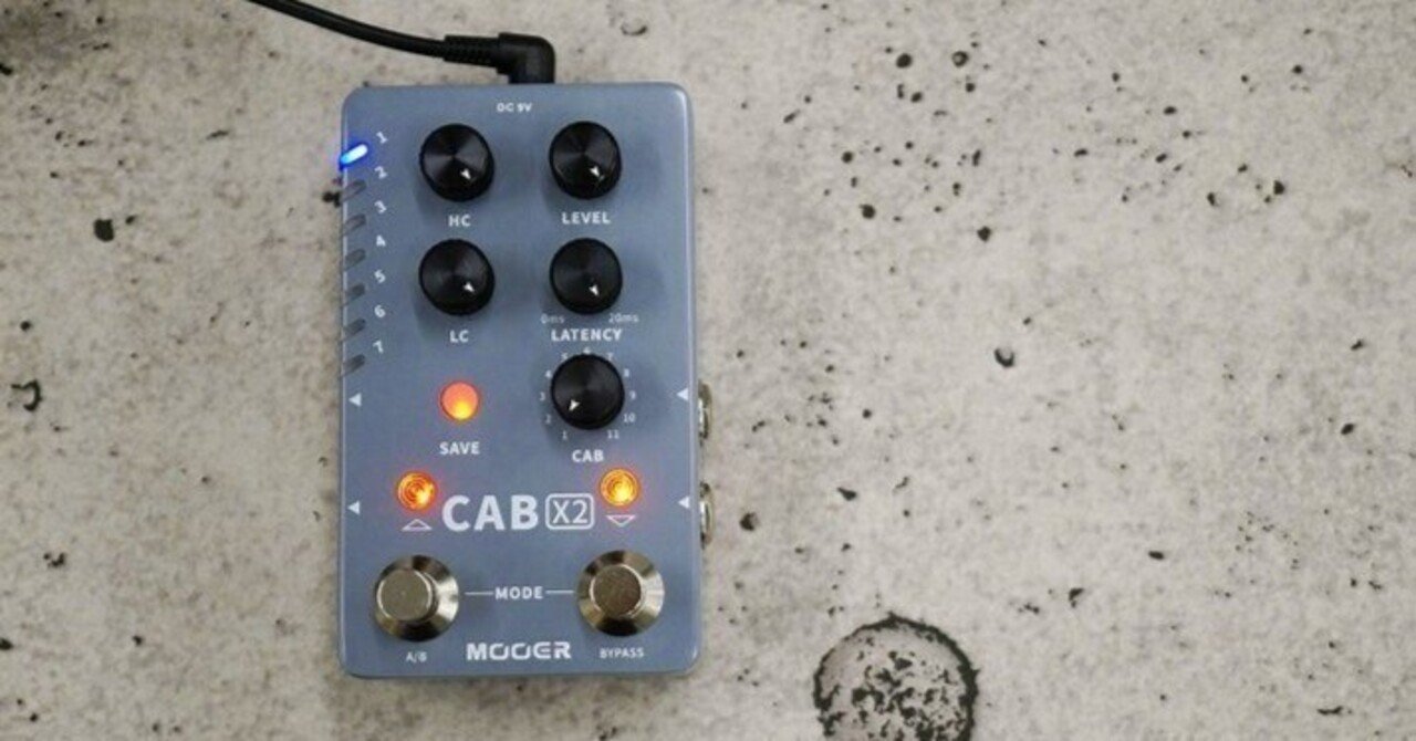 Mooer cab x2 IRステレオキャビネットシミュレーター