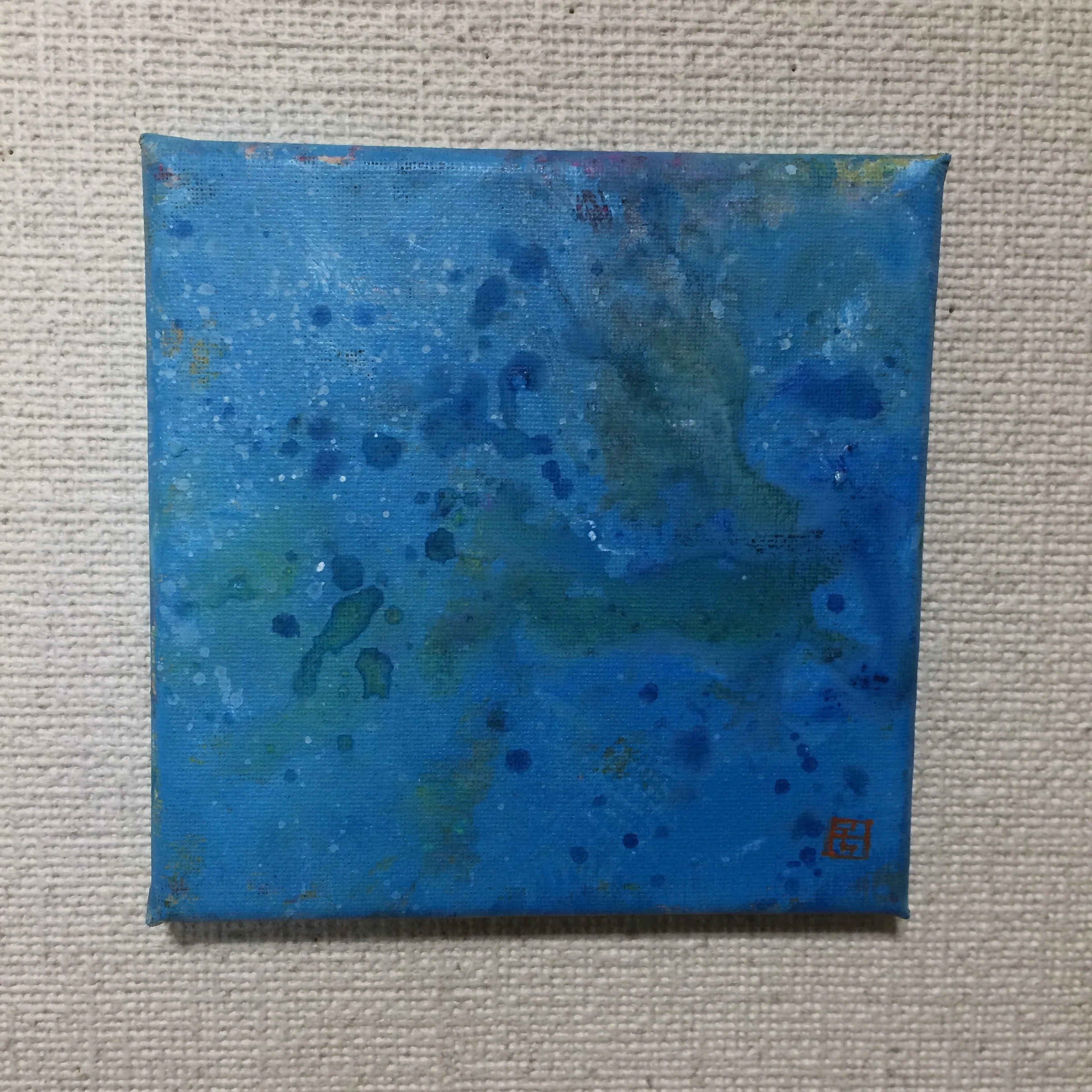 土曜絵画 - 単色抽象画3点 + 制作過程｜chickii@AIRPORT
