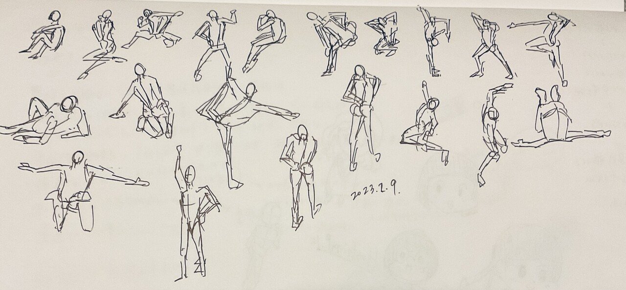 【超特価】 2ヶ月ぶりの30秒ドローイング。 人体が下手になった気がしたので 絵画