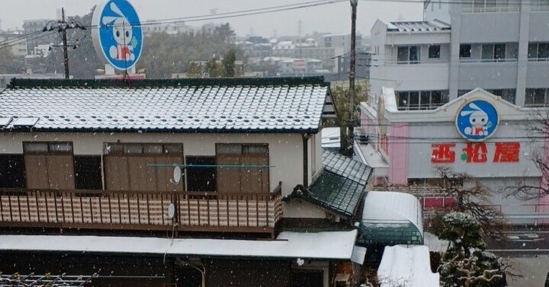 雪が降るのを