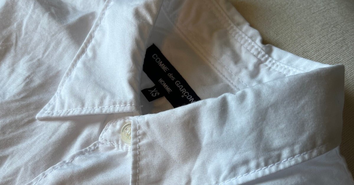 AD2023■COMMEdesGARCONS HOMME【L】ブロードシャツ 白 AD2023□COMMEdesGARCONS HOMME【L】ブロードシャツ 白