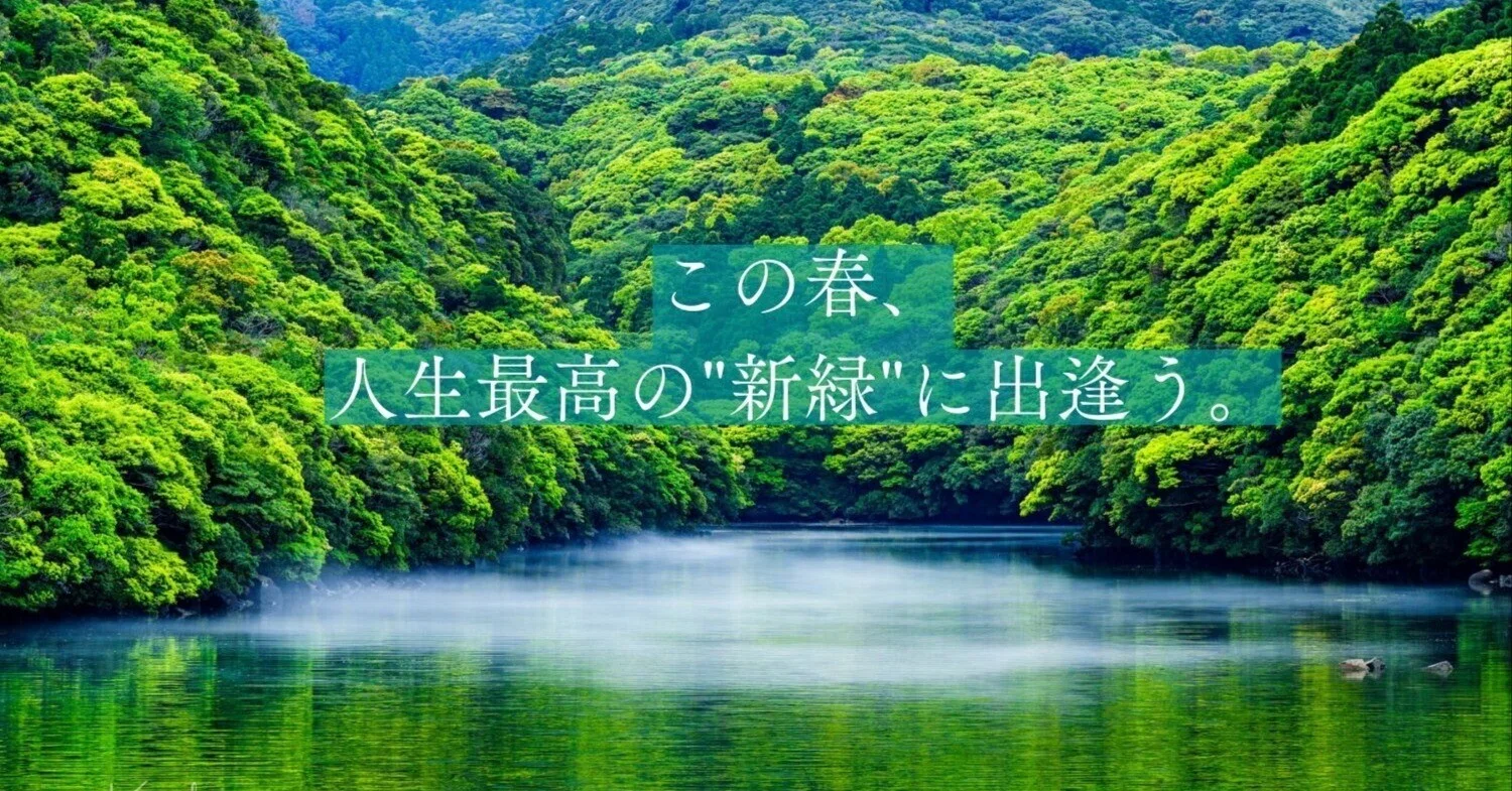 この春、人生最高の新緑に出逢う。｜笹川 健一 (Kenichi Sasagawa)