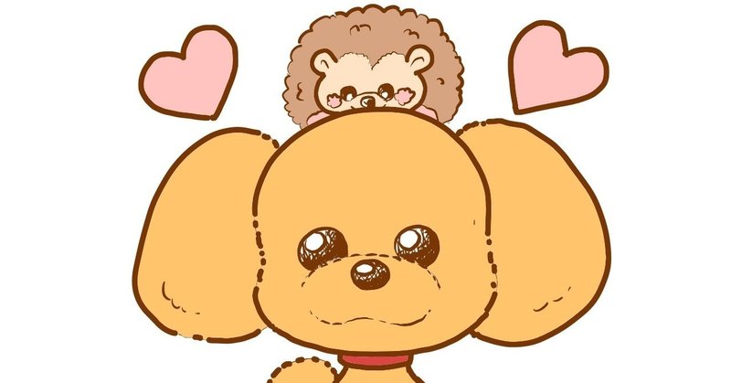 【漫画】ハリトイ１話【子犬とハリネズミ｜無料キャラクターマンガ】