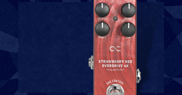 One Controlの定番オーバードライブ、STRAWBERRY RED OVERDRIVE 4Kの新