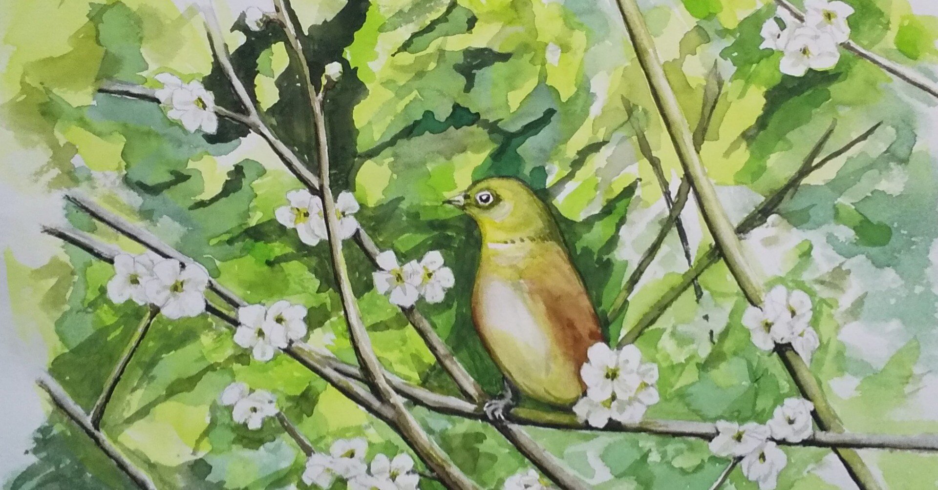 梅の絵の筆止めて耳澄ましけり｜角＠京都