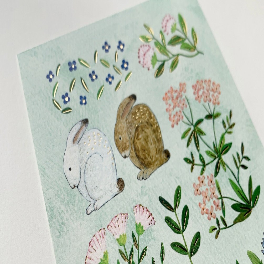 2023 春の新作第2弾 箔押しポストカード 浅野みどり｜表現社 cozyca