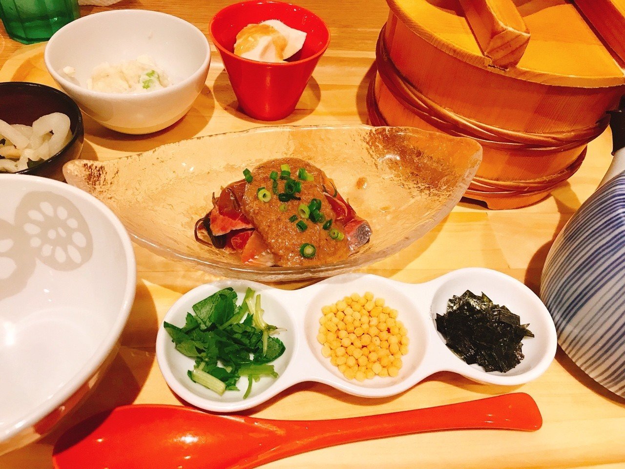 カンパチの胡麻ダレだし茶漬け Redgold03 Note