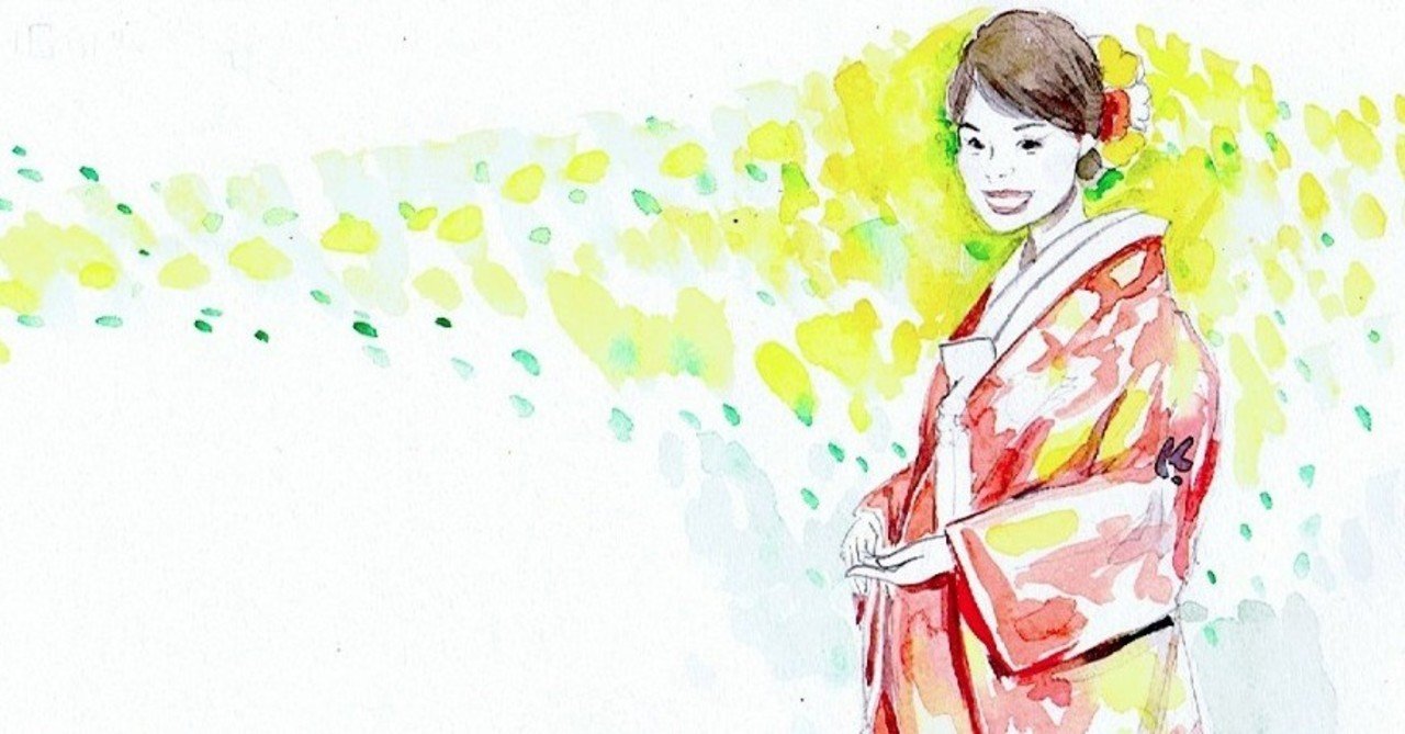 日本人 女性 着物姿 (鉛筆画) ご依頼作品 A2サイズ 花魁鉛筆画 こちら「天神髷」という日本髪