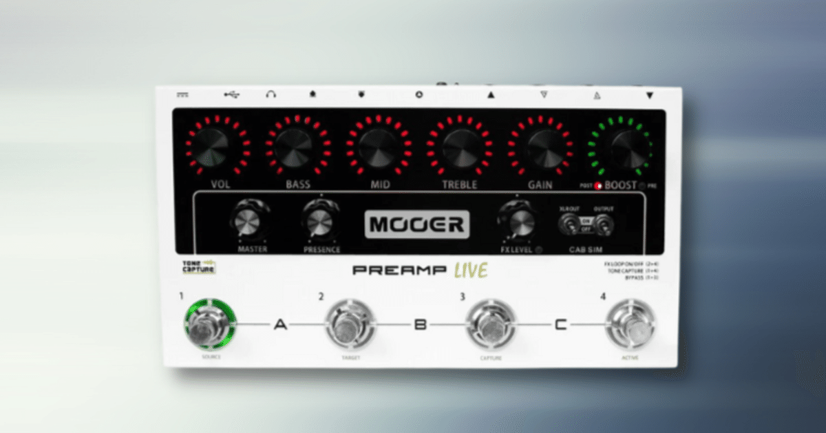 MOOER PREAMP LIVE ファームウェア最新 MOOER PREAMP LIVE (PREAMP LIVE_MOOER Audio)