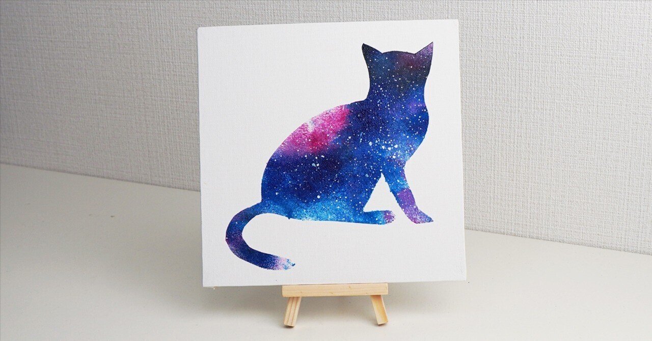 アクリル絵の具で「ネコ」を描いてみた｜junya_art