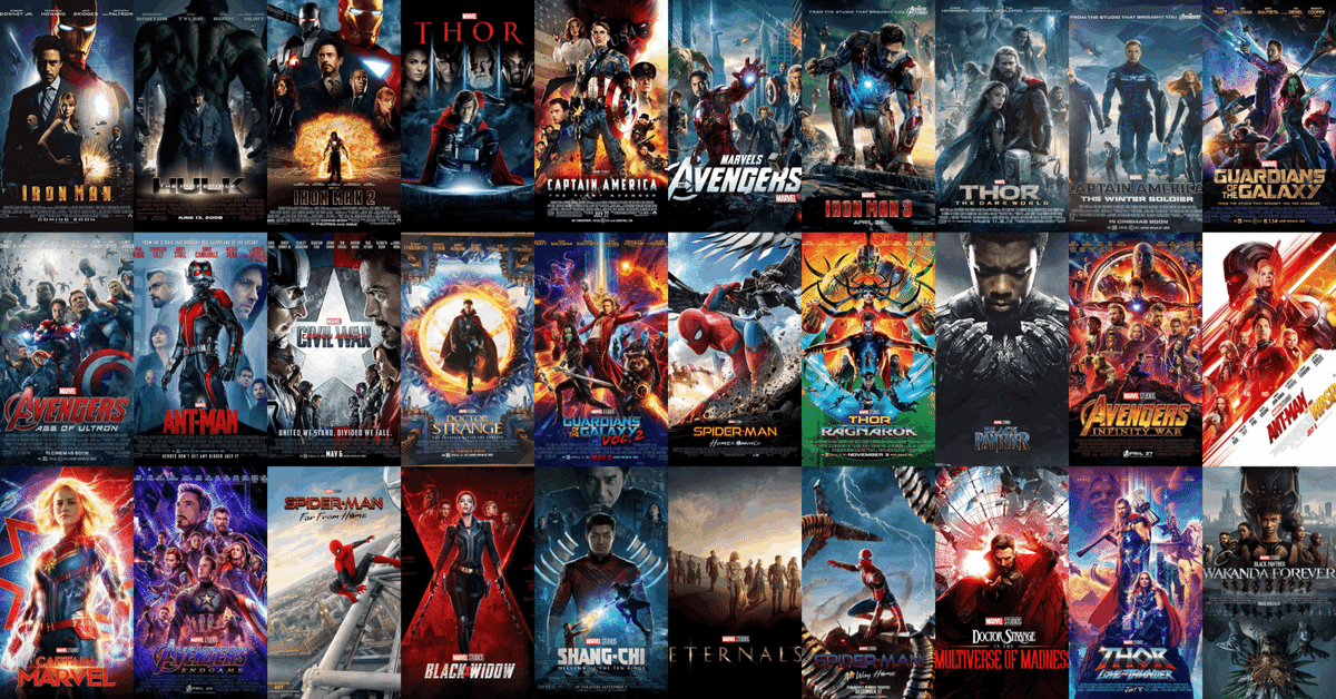 MARVEL 映画30作品まとめ売り MCU映画マイベスト＆ワースト3発表｜まいるず