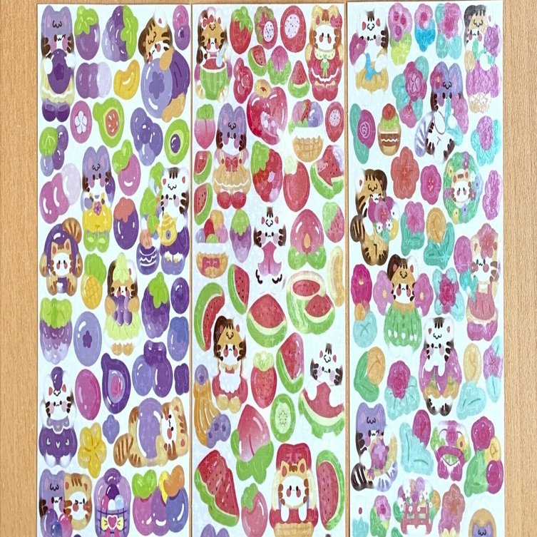 SHEINでひとり文具好博開催（その8） 韓国風シール合計224（＋1）枚