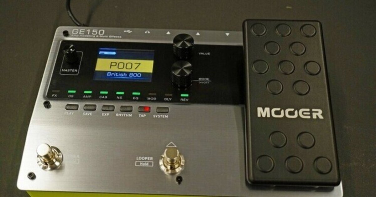 初めてのマルチにも最適！Mooer GE150はプリセットでも使えます
