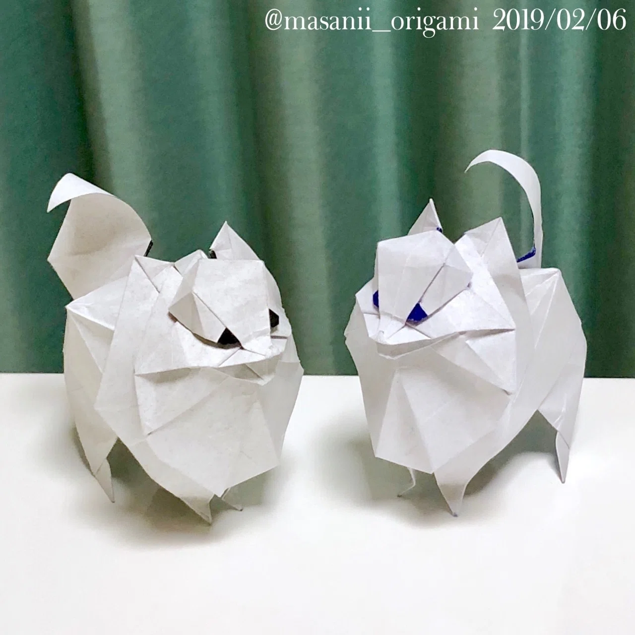 至高のおりがみ】ふんわり感がたまらない！ポメラニアンを折ってみた