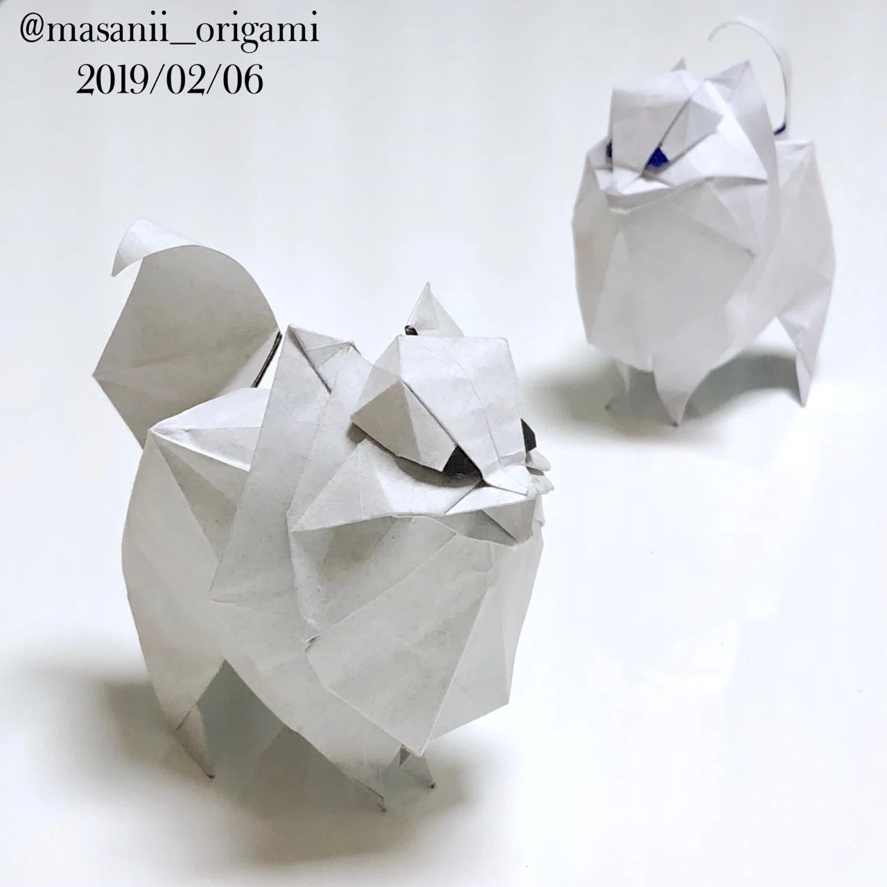 至高のおりがみ】ふんわり感がたまらない！ポメラニアンを折ってみた