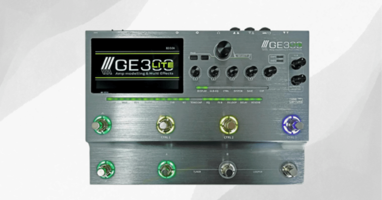 最高峰のサウンドと機能を、持ち運びやすいサイズで！Mooer GE300 LITE